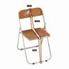 AoForce Makeup Bedroom Dining Chairs and Stools, Acrylic Chairs, Transparent Tables and Chairs, Simple Folding Chairs with Backrests, Installation-Free (Color : Red) view 4