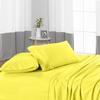 600 Thread Count 100% Long Staple Egyptian Cotton Soft Combed, 4 Piece Sheets Set, Smooth & Soft Sateen Weave, Luxury Hotel Collection Bedding, Deep Pocket Fitted (Twin, Yellow Stripe) view 3