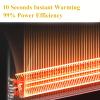 Electric Space Heater Indoor Convection Heater Touch Adjustable Thermostat Smart Energy Saving Portable with Wheels Wall Mount/Rolling ETL for Bedroom Living Room Bathroom Home (1500W) view 3