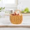 Woven Hanging Baskets Onion Basket Storage Fruit Wall Storage Rattan Basket Organizer for Kitchen Wall Home Restaurant Garlic Vegetable Wall Planters view 3