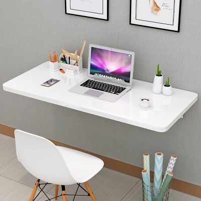 Folding Wall Mounted Workbench Drop Leaf Table, Laundry Folding Table, Heavy Duty Stable Sturdy Wall Table For Kitchen & Dining Table Desk Computer Desk Trestle Desk ( Color : White , Size : 50*50cm (