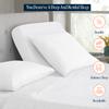 Dee's Collection King 39" Waterproof Mattress Protector Pad Cover Top Split Fitted Style Super Soft Terry Fabric White Fits Up to 15" Inch Deep Pocket Easy Washable Vinyl-Free view 4