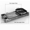 Hotpot Separable Hot Pot Grilling One-piece Pot Seasoning Area Design Electric Grilling Pan Barbecue Pot barbecue (Color : Square Pot) view 2