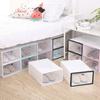 Cabilock 6pcs Stackable Shoe Storage Boxes Thickened Transparent Plastic Container for Men Space-saving Organizer for Sneakers and Boots for Closets and Spaces view 4