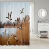 Erosebridal Mallard Duck Shower Curtain, 78"W x 72"L, Multi 08, Waterproof, Polyester, Light-filtering, Unlined, Indoor, Tailored Pleat, Standard Rod, 1 Count, Bathroom view 2