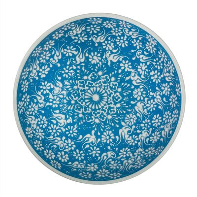 10" Salad Serving Pastel Relief Bowl, Embossed Modern Cereal Bowl, Large Ceramic Dessert Dinner Set & Breakfast Tray, Dining Soup Bowl, Cook