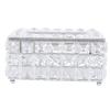 Artificial Crystal Tissue Box Rectangular Decorative Household Tissue Holder,Sparkling Tissue Holder for Bathroom Dresser Night Stand Table Car Store Office Home Decor view 2