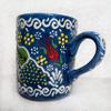 2x Ceramic Embossed Coffee Mug, Rustic Tea Cup, Water Glasses Tumbler, Hand painted Stoneware Americano Mug, Neighbour Gifts, Gift for Mom view 3