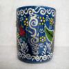 2x Ceramic Embossed Coffee Mug, Rustic Tea Cup, Water Glasses Tumbler, Hand painted Stoneware Americano Mug, Neighbour Gifts, Gift for Mom view 4