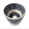 Ceramic Unique Wash Basin, Bathroom Vessel Sink Above Countertop Basin, Bowl Sink Lavatory, Bathroom Remodeling, Vanity Glossy Wash Stand-035, view 1