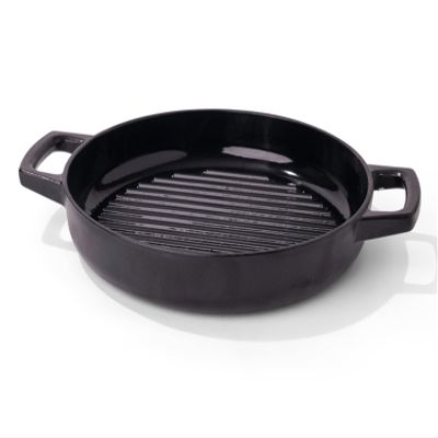 Alva Nori 11 Enameled Cast Iron Grill Pan | PFAS-Free 3-Layer Enamel | Oven & Induction Safe | No Seasoning Needed | Raised Grill Ridges for Searing & Fat Drainage