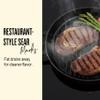 Alva Nori 11 Enameled Cast Iron Grill Pan | PFAS-Free 3-Layer Enamel | Oven & Induction Safe | No Seasoning Needed | Raised Grill Ridges for Searing & Fat Drainage view 2