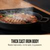 Alva Nori 11 Enameled Cast Iron Grill Pan | PFAS-Free 3-Layer Enamel | Oven & Induction Safe | No Seasoning Needed | Raised Grill Ridges for Searing & Fat Drainage view 3
