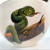 Bathroom Snake Patterned Basin, Bathroom Vessel Sink, Countertop Washbasin, Lavatory, Bathroom Remodeling, Bathroom Vanity Glossy Washstand view 2