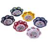 6x Ceramic Trinket Dish, Candy Bowl, Handmade Colorful Ceramic Ring Dish, Shallow Bowl, Jewellery Holder, Ice cream bowl, Wedding Gift dea (Finish: Flower 2) view 3