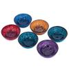6x Ceramic Trinket Dish, Candy Bowl, Handmade Colorful Ceramic Ring Dish, Shallow Bowl, Jewellery Holder, Ice cream bowl, Wedding Gift dea (Finish: Flower 2) view 4