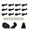 DOITOOL 100pcs Glass Retainer Clips for Mirrors Cabinet Door Installation Clips Screws Easy to Use Bathroom Mirror Holders Stable Support for Glass and view 4