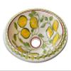 Bathroom Sink with Lemon, Ceramic Countertop Basin, Washbasin, Bathroom Remodeling, Washstand, Lavabot, Kitchen Stone Sink, Powder Room Sink view 2