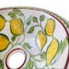 Bathroom Sink with Lemon, Ceramic Countertop Basin, Washbasin, Bathroom Remodeling, Washstand, Lavabot, Kitchen Stone Sink, Powder Room Sink view 4