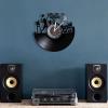 Black Vinyl Wall Clock 12Inch Female Tennis Players Vinyl Record Wall Clock for Living Room Tennis Game Live Silent Non Ticking Wall Clock Tennis Club Decor view 4