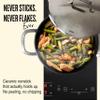 Alva Maestro 3.5-Qt Nonstick Ceramic Saut Pan with Lid  Black | No PTFE, PFOA or PFAS | Induction & Oven Safe | Even-Heating, Easy-Clean Everyday Pan for Searing & One-Pan Meals view 2