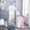 WIGING Coat Rack, Iron 360 Rotation Storage Rack, Multifunctional Underwear Clothing Display Shelf, Home Floor Clothes Drying Rack (Color : White) view 3