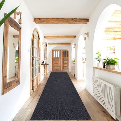 Heavy Duty Outdoor/Indoor Custom Size Carpet Runner Rug with Non-Slip PVC Backing - Water Resistant- 31'' & 36'' & 42'' Wide-Runner Rugs for Hallway, Entryway, Deck, Kitchen, Office, Garage