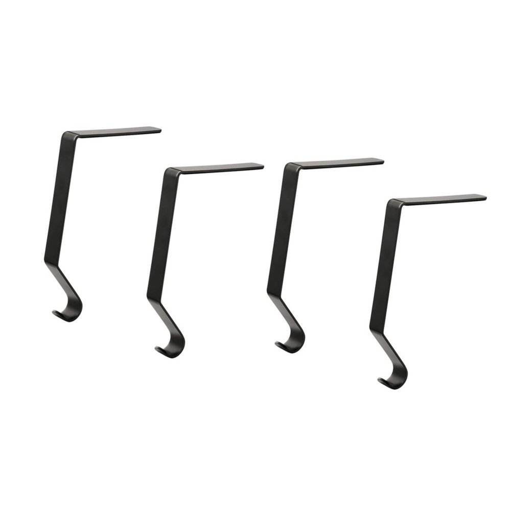 Levemolo 4pcs Metal Christmas Stocking Holders for Fireplace Xmas Hooks Random Colors for Hanging Holiday Stockings and Ornaments