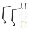 Levemolo 4pcs Metal Christmas Stocking Holders for Fireplace Xmas Hooks Random Colors for Hanging Holiday Stockings and Ornaments view 2