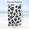 BZAXXQI Snow Leopard Bath Towels,Leopard Beach Towel Quick Dry Bath Towels Soft Bath Towel for Swimming Camping Hotel Sports Bathroom view 3