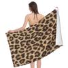 BZAXXQI Cheetah Leopard Print Bath Towels,Leopard Beach Towel Quick Dry Bath Towels Soft Bath Towel for Swimming Camping Hotel Sports Bathroom view 2