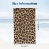 BZAXXQI Cheetah Leopard Print Bath Towels,Leopard Beach Towel Quick Dry Bath Towels Soft Bath Towel for Swimming Camping Hotel Sports Bathroom view 3
