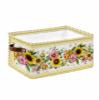 Storage Baskets for Shelves, Foldable Rectangle Storage Baskets, Farmhouse Country Sunflower Floral Spring Summer Plant Nature Storage Containers for Organizing Dorm Closet Room(15 x 11 x 9.5) view 1