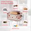 Storage Baskets for Shelves, Foldable Rectangle Storage Baskets, Romantic Valentine's Day Red Heart Tree Storage Containers for Organizing Dorm Closet Room(15 x 11 x 9.5) view 2