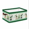 Storage Baskets for Shelves, Foldable Rectangle Storage Baskets, Happy St. Patrick's Day Gnomes and Shamrock Clovers Storage Containers for Organizing Dorm Closet Room(15 x 11 x 9.5) view 1