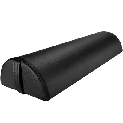 Noverlife Upgraded Large Massage Bolsters for Under Legs, 24 x 8 x 4 in Leg Bolster for Massage Table PU Leather Half Moon Pillow, Ankles Back Pain Relief Knee Bolster Cushion Bolster Pillow for Legs