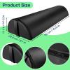 Noverlife Upgraded Large Massage Bolsters for Under Legs, 24 x 8 x 4 in Leg Bolster for Massage Table PU Leather Half Moon Pillow, Ankles Back Pain Relief Knee Bolster Cushion Bolster Pillow for Legs view 2