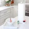 Nora Fleming Pinstripe Melamine Paper Towel Holder Mel11- Pair with One of Our Hand-Painted Minis - White view 2