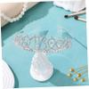 minkissy Silver Rhinestone Birthday Crown with Alloy Comb for 18th view 4