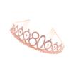 minkissy Rhinestone Birthday Crown with Alloy Comb for 80th Birthday view 4