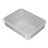 YARNOW Stainless Steel Refrigerator Fresh-Keeping Box with Mesh Rack 9.44X7.28X2.28 Inch Dumpling Food Storage Container for Efficient Organization and Odor Prevention view 1