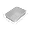 YARNOW Stainless Steel Refrigerator Fresh-Keeping Box with Mesh Rack 9.44X7.28X2.28 Inch Dumpling Food Storage Container for Efficient Organization and Odor Prevention view 3