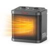 1500W Small Space Heater for Indoor Use, PTC Ceramic Space Heater with Thermostat, 3 Modes, Safety Quiet Heating, Multiple Protection, Portable Heater for Office Room Desk Use view 1
