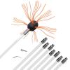 LIYUN Chimney Sweep kit Chimney Sweeping Set, Chimney Cleaning Brush, Fireplace Flue Sweep Cleaner Tool, Rotary System Flexible Rods Kit Drill Powered, Easy to Use (Color : Orange, Size : 8 m) view 1