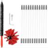 LIYUN Chimney Sweep kit Chimney Sweeping Brush, Chimney Cleaning Brush Kit, Sweep Sweeping Brush Drain Rod Set Accessory Includes 6/9/12/15 Flexible Rods, 1 Brush Head (Color : 12 Rods, Size : 610mm) view 1