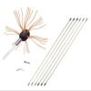 chimney sweep kit Chimney Brush, 26Ft Chimney Sweep Kit, Chimney Cleaning Kit With 6/8/10/12 Nylon Flexible Rods, Electrical Rotary Drill Drive Sweeping Cleaning Tool Kits For Sweeping Fireplace ( Col view 1