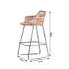 Bar Stools Bar Stools Counter Height Bar Height Stools Breakfast Stools 50x 52 X 98 cm for Dining Room Kitchen Counter Bar view 3