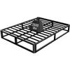 Firpeesy Upgrade Anti Bending and Round Corner Legs 10 inch Metal Full Bed Frame 3500 LBS Heavy Steel Slats Support Platform Bed Frames No Box Spring Needed Platform Noise Free Easy Assembly view 1