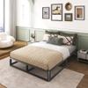 Firpeesy Upgrade Anti Bending and Round Corner Legs 10 inch Metal Full Bed Frame 3500 LBS Heavy Steel Slats Support Platform Bed Frames No Box Spring Needed Platform Noise Free Easy Assembly view 2