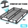 Firpeesy Upgrade Anti Bending and Round Corner Legs 10 inch Metal Full Bed Frame 3500 LBS Heavy Steel Slats Support Platform Bed Frames No Box Spring Needed Platform Noise Free Easy Assembly view 3